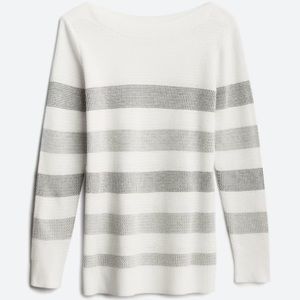 Market & Spruce Tawnee Waffle Stitch Striped Fitted Pullover